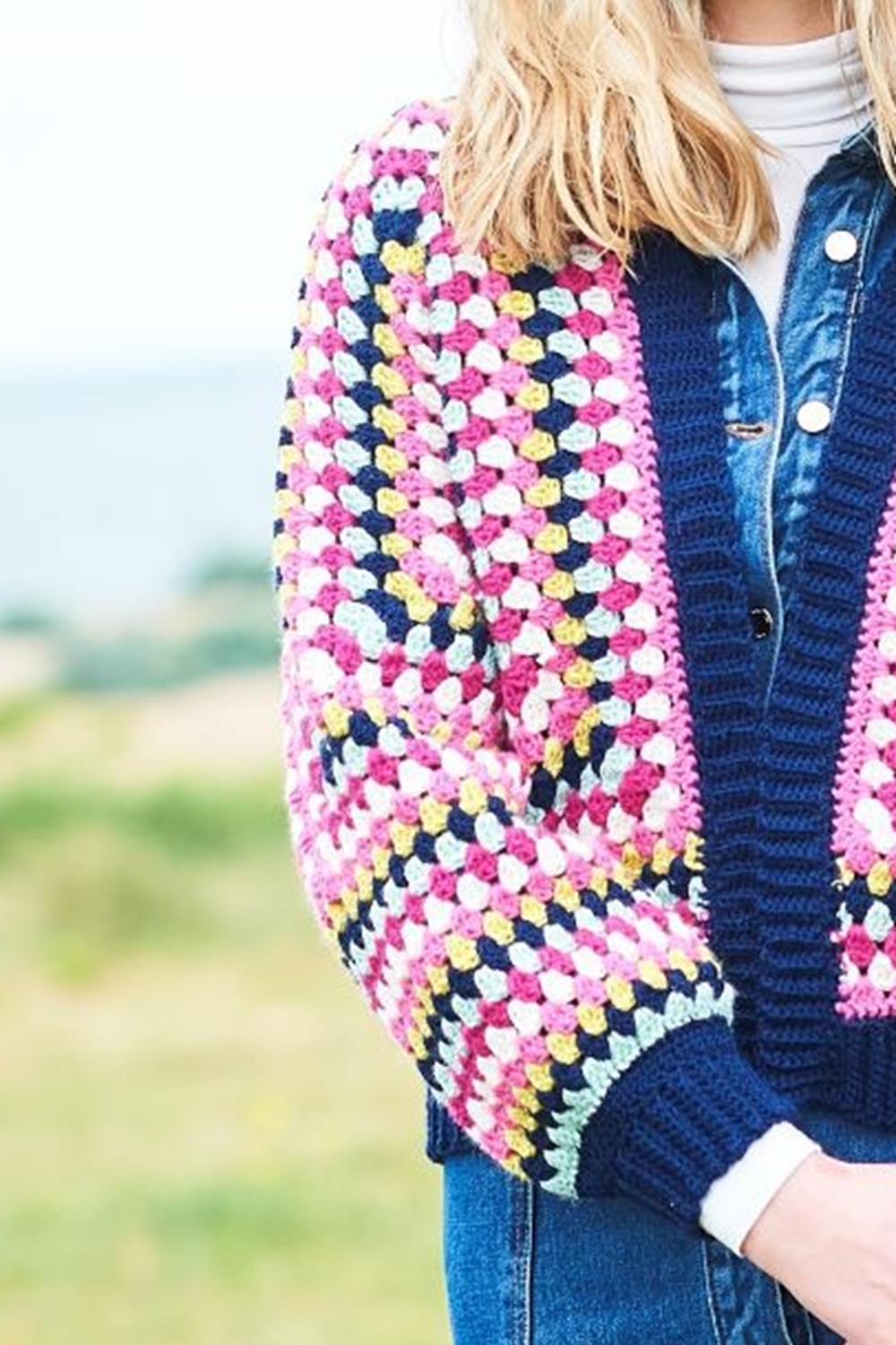 Crochet Pattern 9965 - Granny Hexagon Cardigans in Life DK & Highland Heathers DK