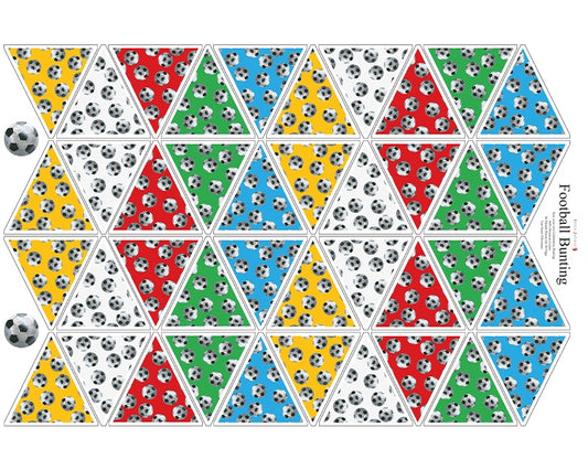 FOOTBALL BUNTING PANEL