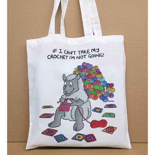 SHOPPER BAG - IF I CAN’T TAKE MY CROCHET