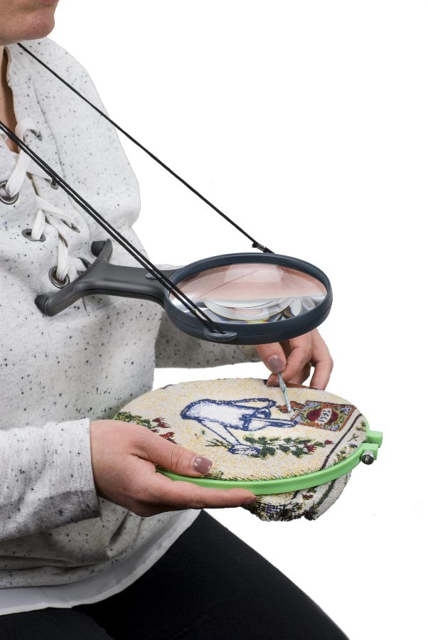 HANDS FREE MAGNIFIER - WITH LED LIGHT - MAGNISHINE
