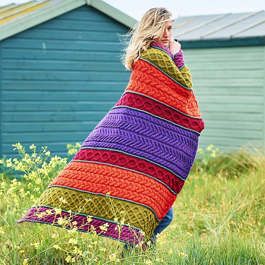 Cablemagoria Blanket KAL Pack - Monarch Colourway