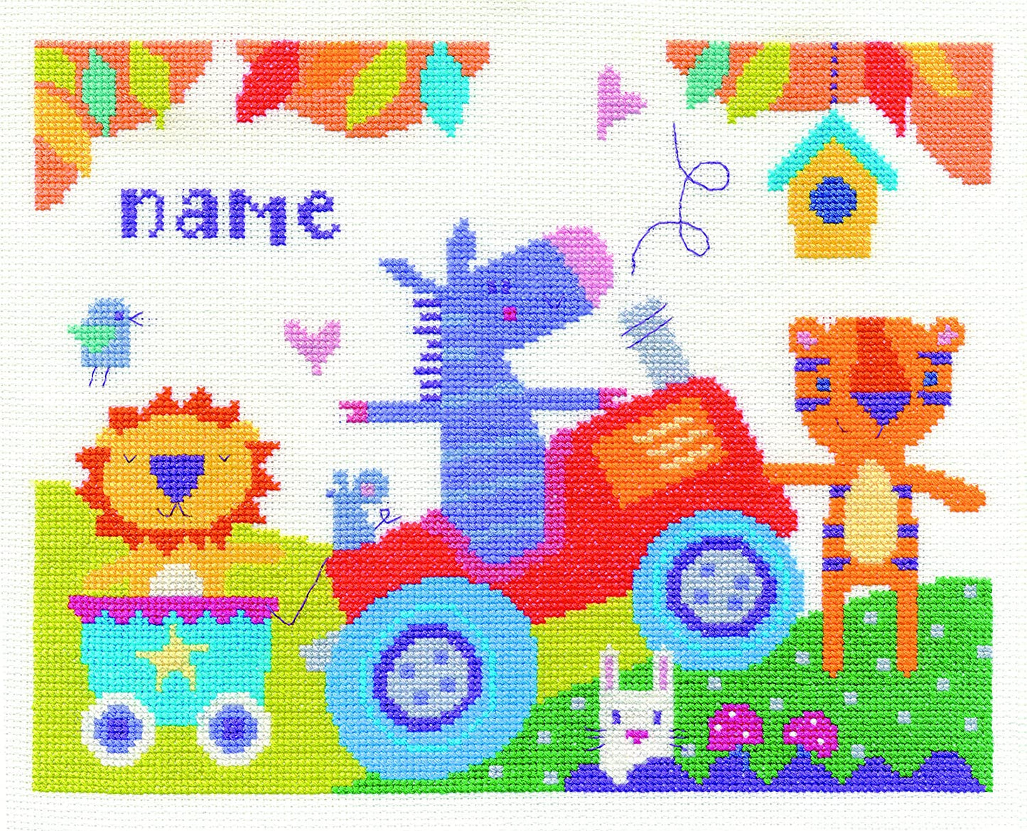 COUNTED CROSS STITCH KIT - FUN DAY