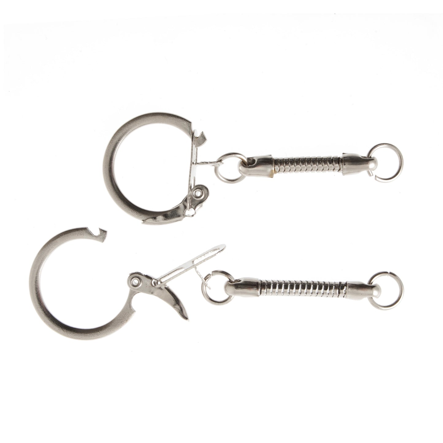 KEY RINGS - CHROME - Set of 2