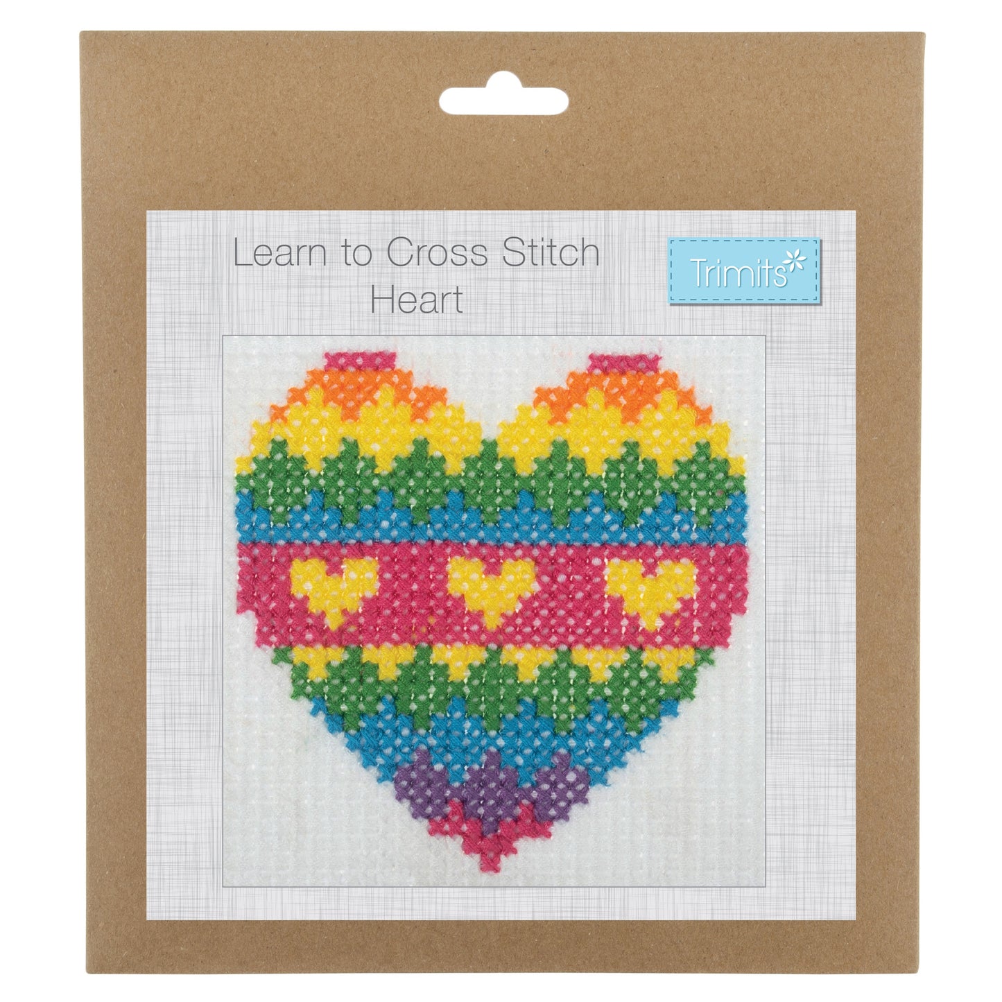 LEARN TO CROSS STITCH KIT - HEART