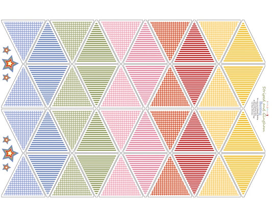 STRIPED & GINGHAM BUNTING PANEL