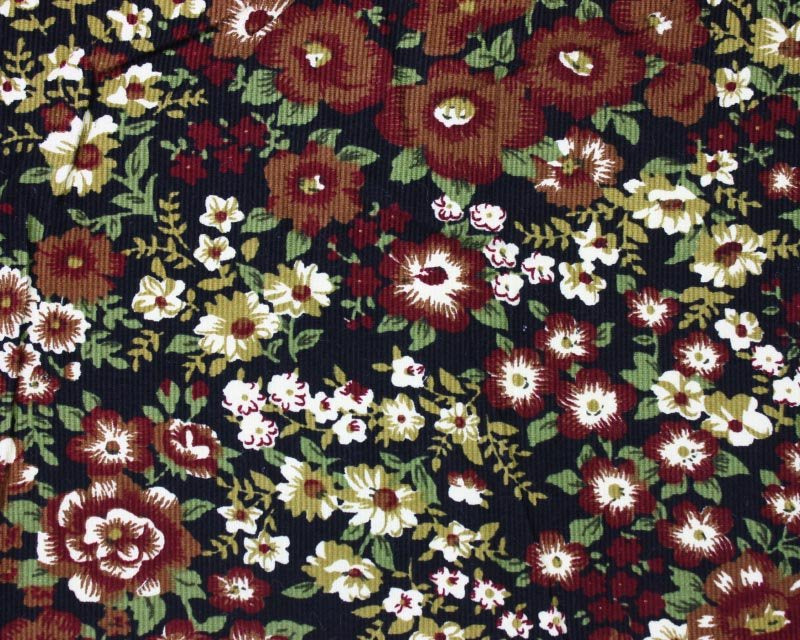FLORAL CORD - BROWN