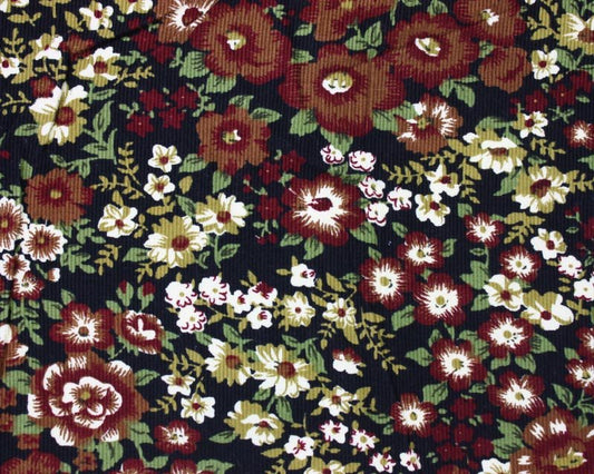 FLORAL CORD - BROWN