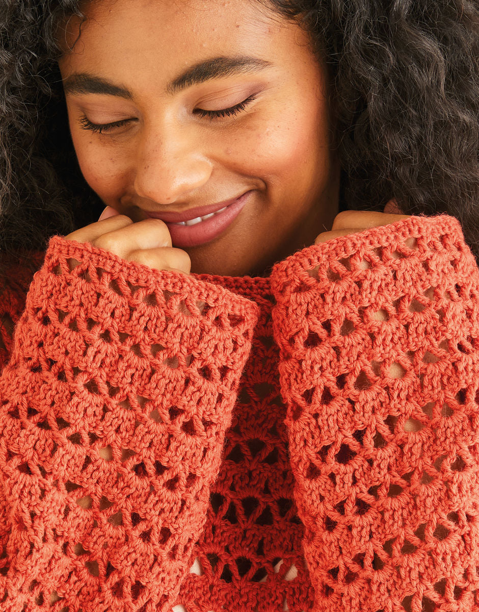 PATTERN 10244 - BOAT NECK CROCHET TUNIC - COUNTRY CLASSIC 4 PLY