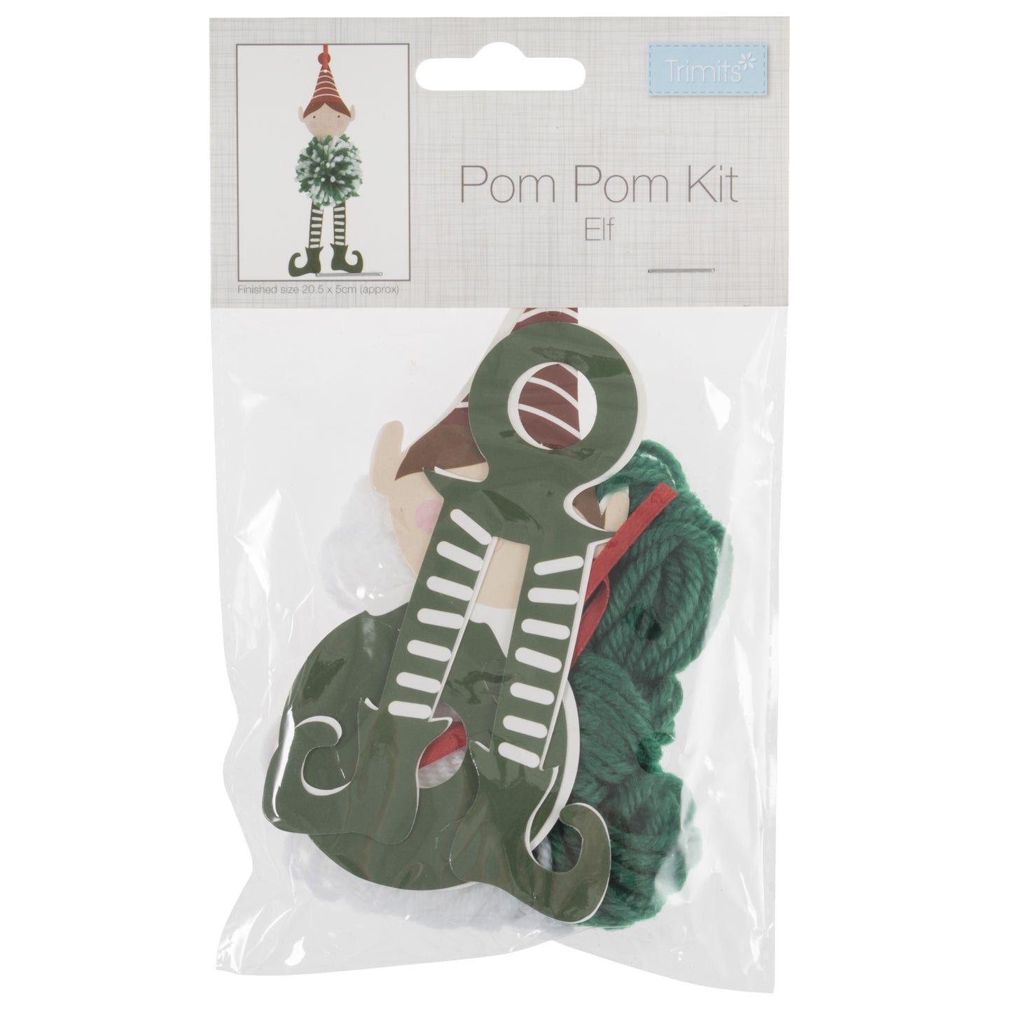 POM POM DECORATION KIT - Christmas Elf