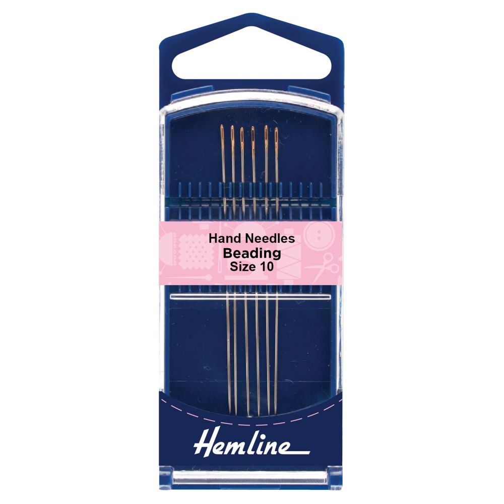 HAND NEEDLES - BEADING - Size 10 - 6 Pieces
