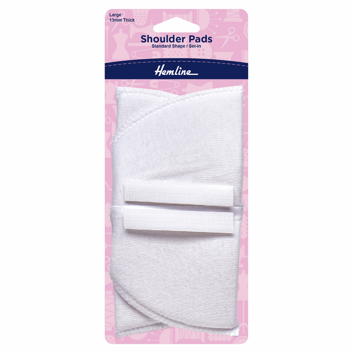 SHOULDER PADS - SET IN - Black or White