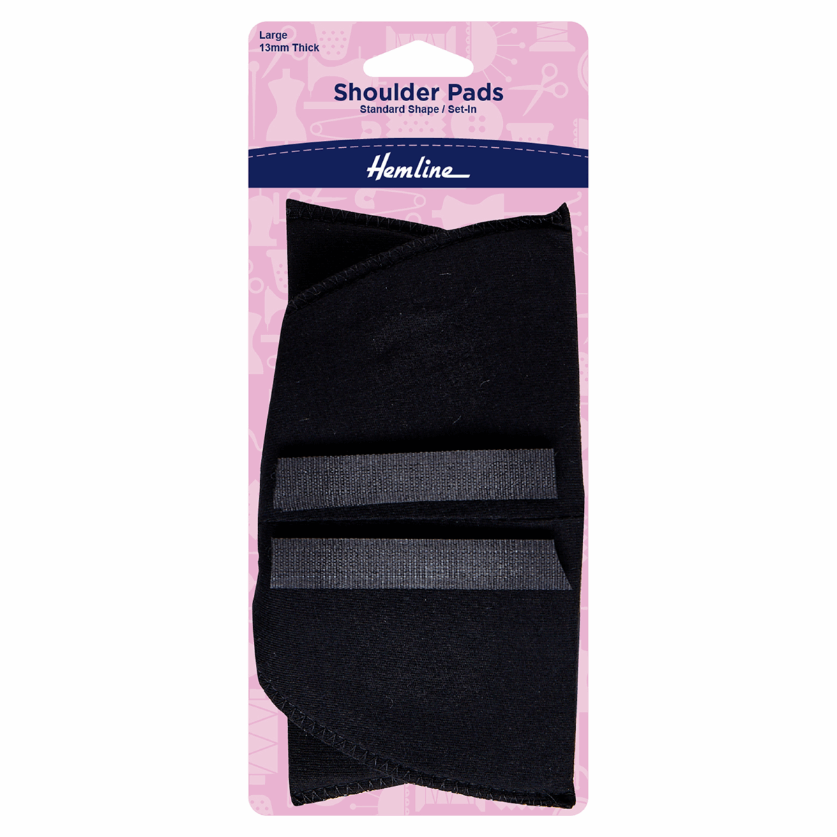 SHOULDER PADS - SET IN - Black or White