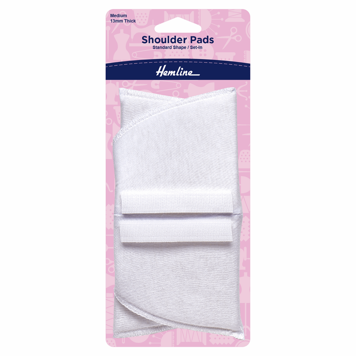 SHOULDER PADS - SET IN - Black or White