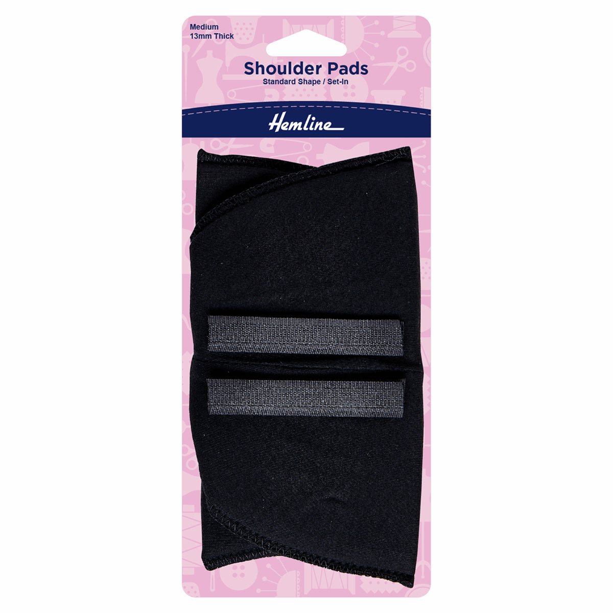 SHOULDER PADS - SET IN - Black or White
