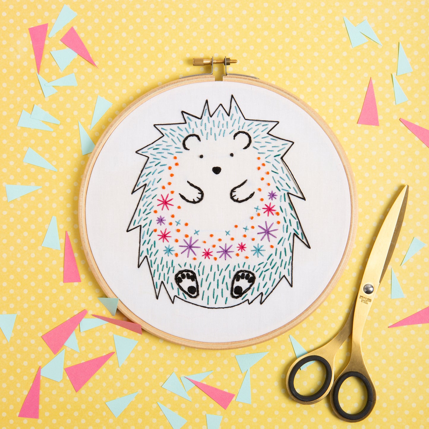 EMBROIDERY KIT - HEDGEHOG