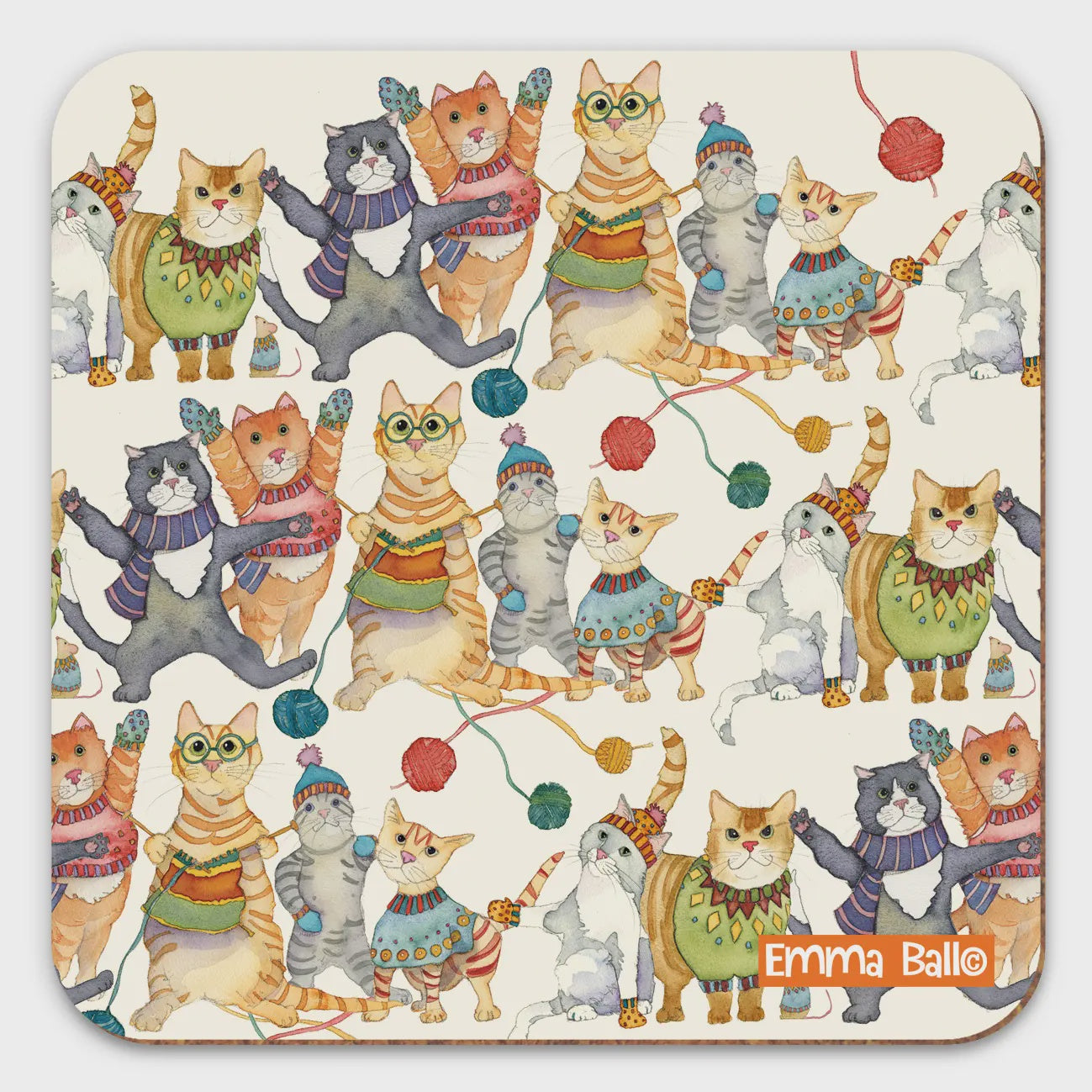 KITTENS IN MITTENS - Single Coaster
