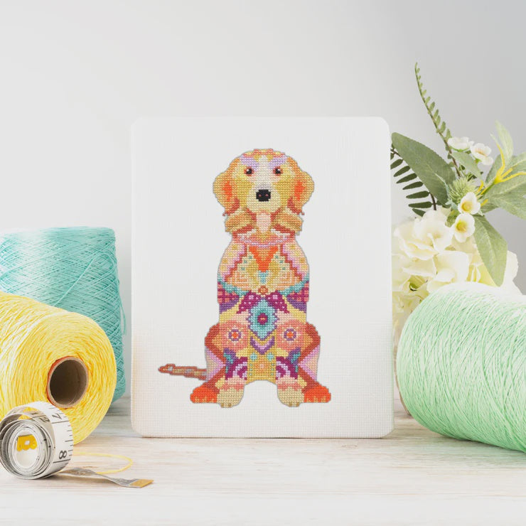 CROSS STITCH KIT - MANDALA DOG