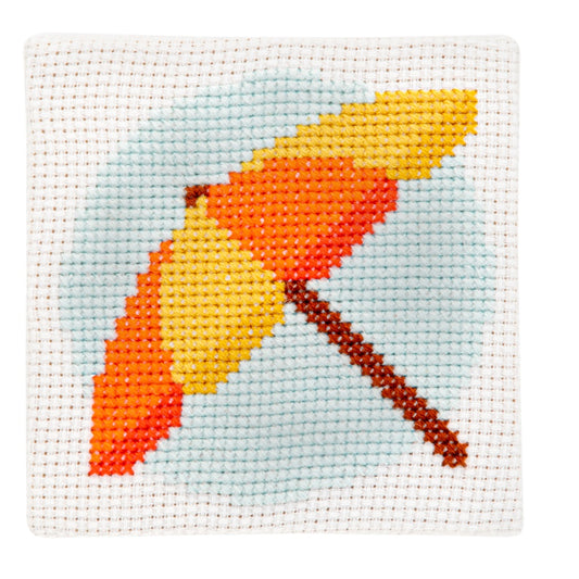 Mini Cross Stitch - BEACH UMBRELLA