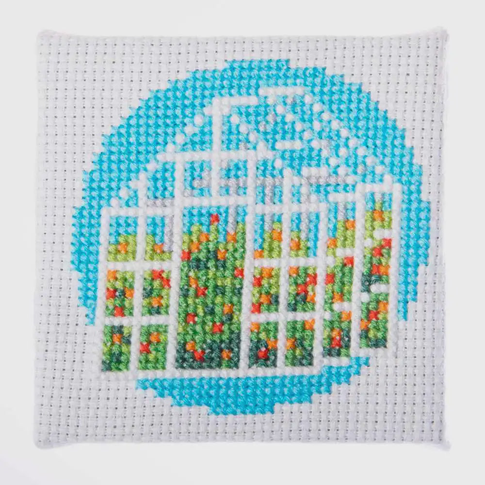Mini Cross Stitch - GREENHOUSE