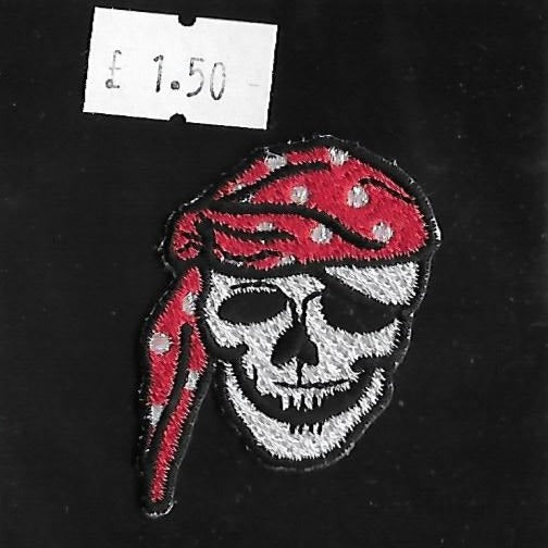 IRON ON MOTIF - Skull with Bandana