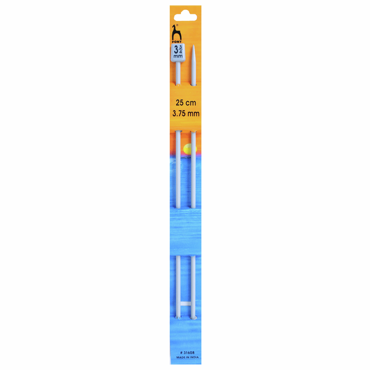 KNITTING NEEDLES - SINGLE-ENDED - CLASSIC 25cm Long