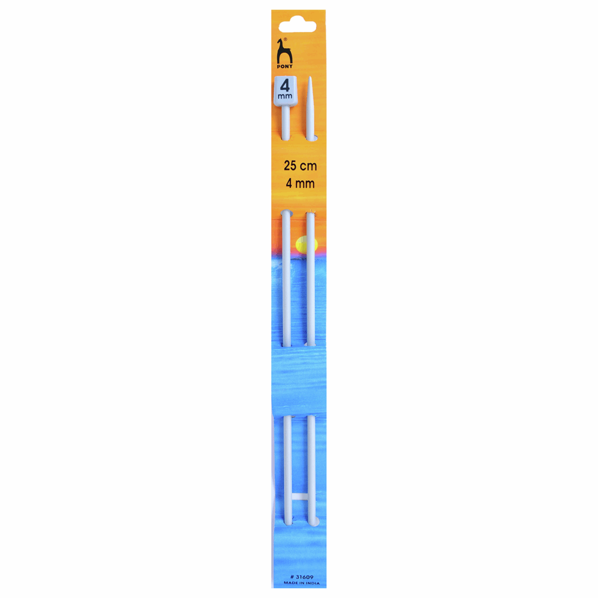 KNITTING NEEDLES - SINGLE-ENDED - CLASSIC 25cm Long