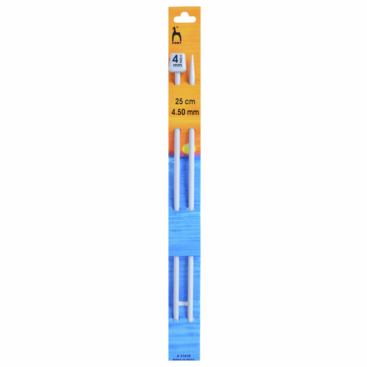 KNITTING NEEDLES - SINGLE-ENDED - CLASSIC 25cm Long