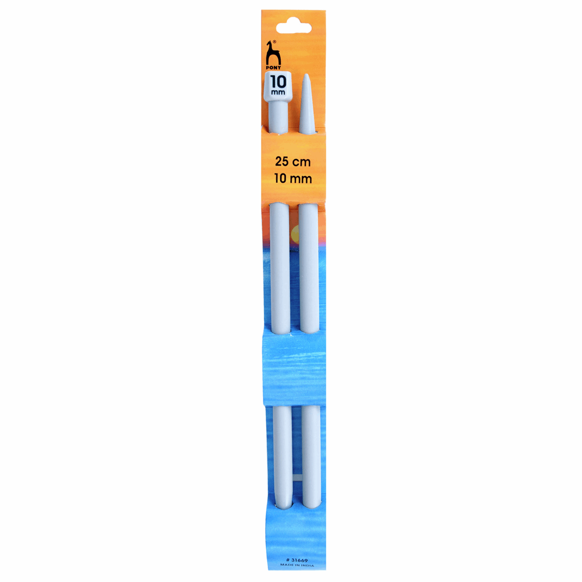 KNITTING NEEDLES - SINGLE-ENDED - CLASSIC 25cm Long