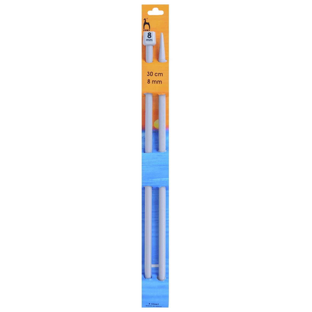 KNITTING NEEDLES - SINGLE-ENDED - CLASSIC 30cm Long