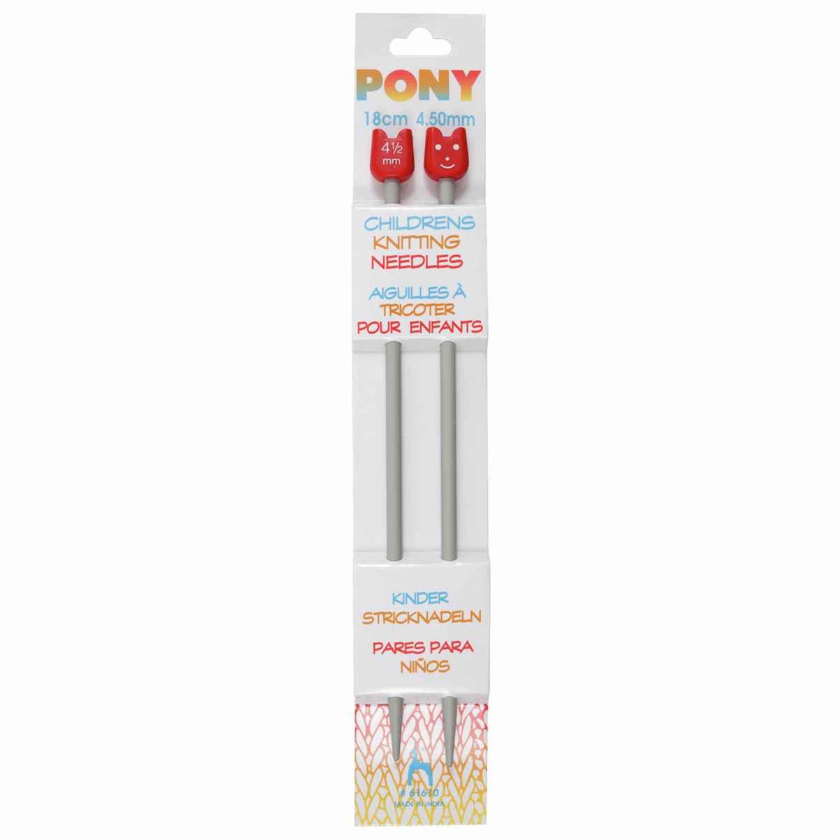CHILDRENS KNITTING NEEDLES 18cm - 5 Sizes