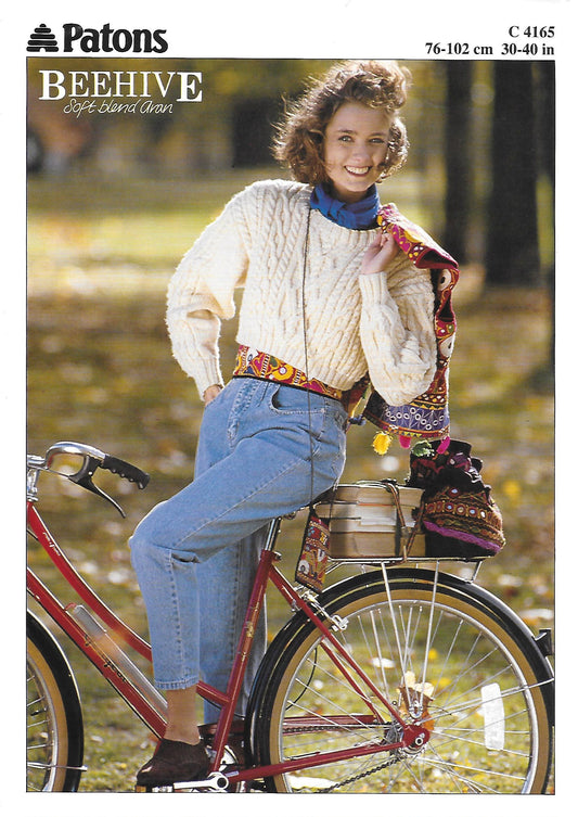 PDF - Knitting Pattern 4165 - Women's Jumper in Aran