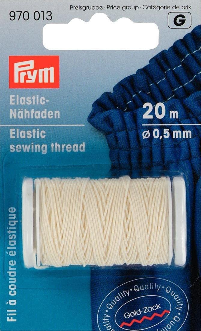 ELASTIC SEWING THREAD - Various Colours 0.5mm X 20M