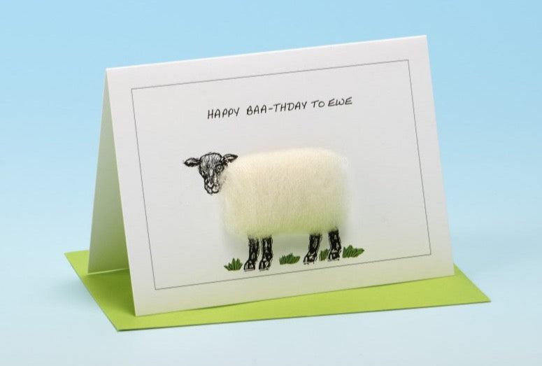 BIRTHDAY CARD - HAPPY BAA-THDAY TO EWE