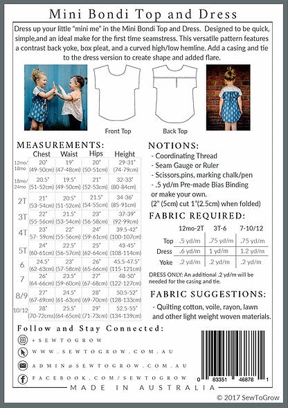 MINI BONDI TOP AND DRESS