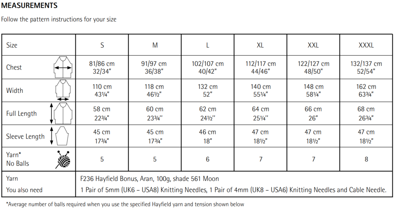 PDF - Knitting Pattern 10607 - DIAMOND CABLE SWEATER IN HAYFIELD BONUS ARAN