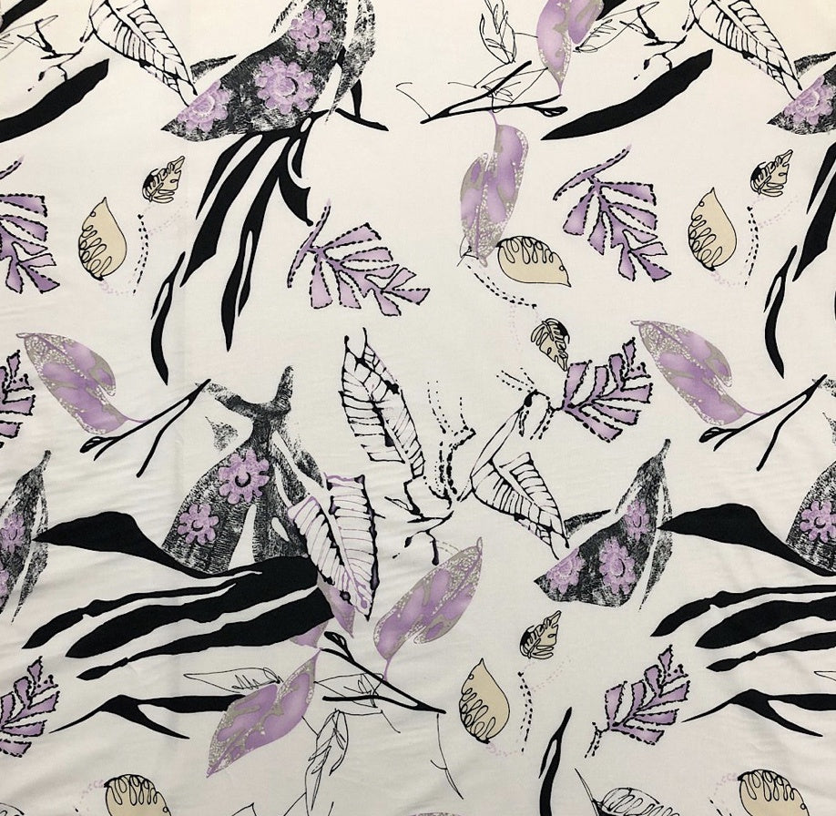 ABSTRACT FLORAL COTTON