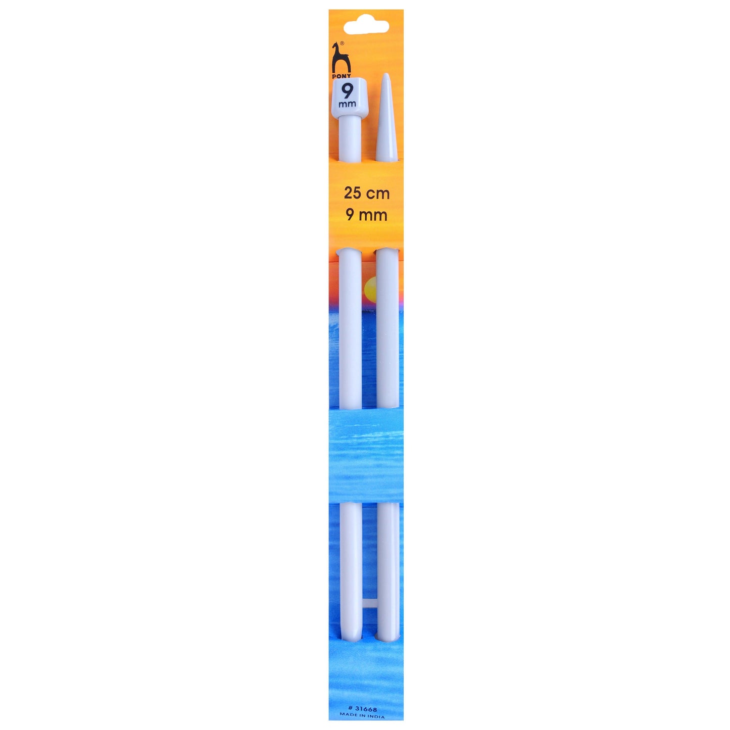 KNITTING NEEDLES - SINGLE-ENDED - CLASSIC 25cm Long