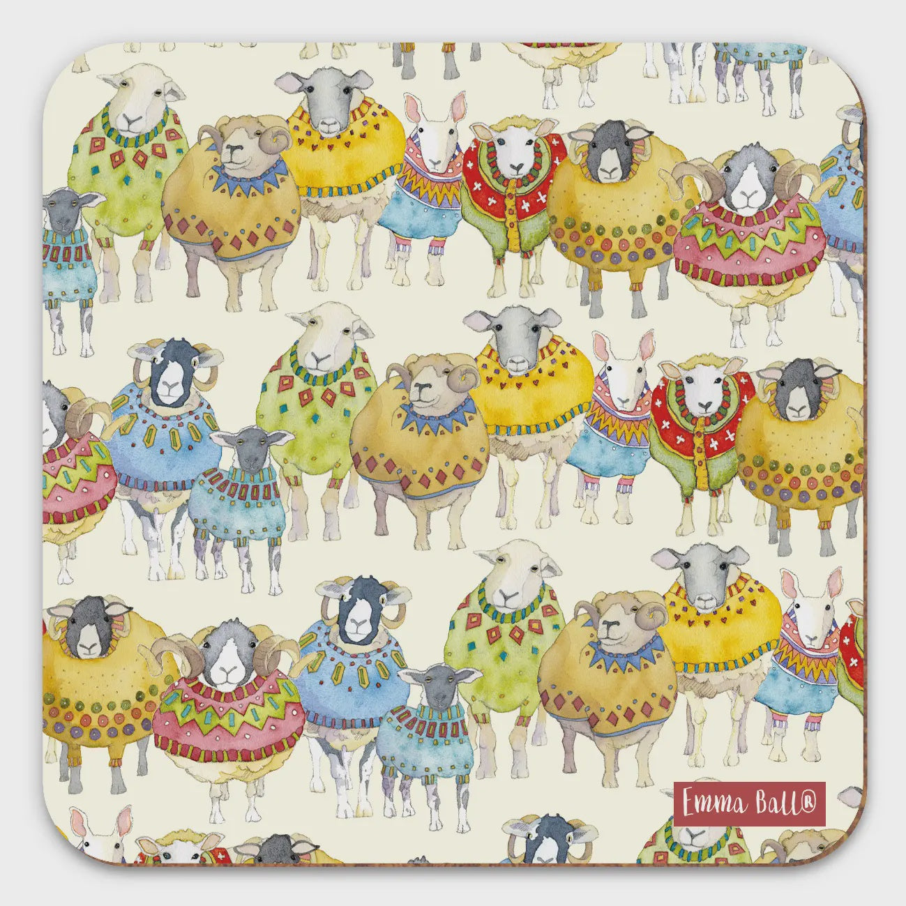 SHEEP IN SWEATERS - Single Coaster