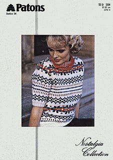Knitting Pattern 3394 - Nostalgia Collection - Fairisle Sweater in DK
