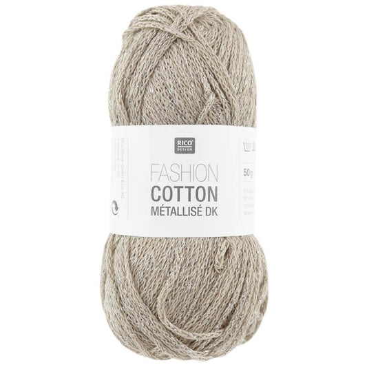 Fashion Cotton Metallise DK 50g - More Colours Available