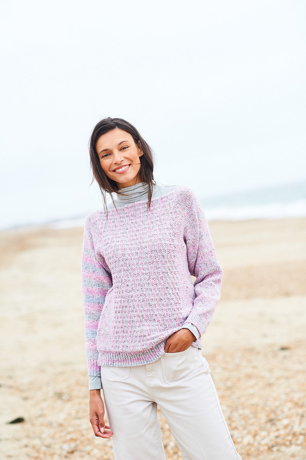 Knitting Pattern 10009 - Sweaters in Impressions Aran