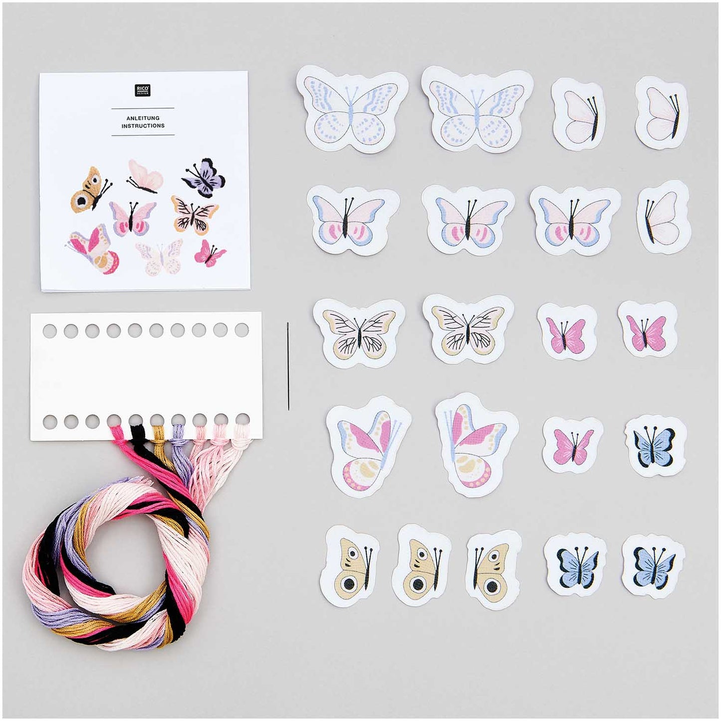 Stick & Stitch Kit - Butteflies