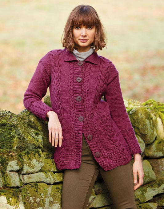 Knitting Pattern 10081 - Ladies Jacket in Bonus Aran