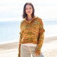 Knitting Pattern 10093 - Poncho and Sweater in For the Love of Stripes Chunky