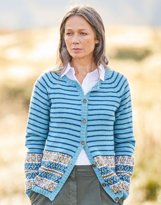 Knitting Pattern 10129 - RAGLAN CARDIGAN IN SIRDAR COUNTRY CLASSIC 4 PLY