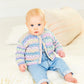 Knitting Pattern 10164 - Cardigan in Bambino DK, Soft Baby Easy Stripes DK