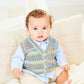 Knitting Pattern 10166 - Cardigan & Waistcoat in Bambino DK, Soft Baby Easy Stripes DK