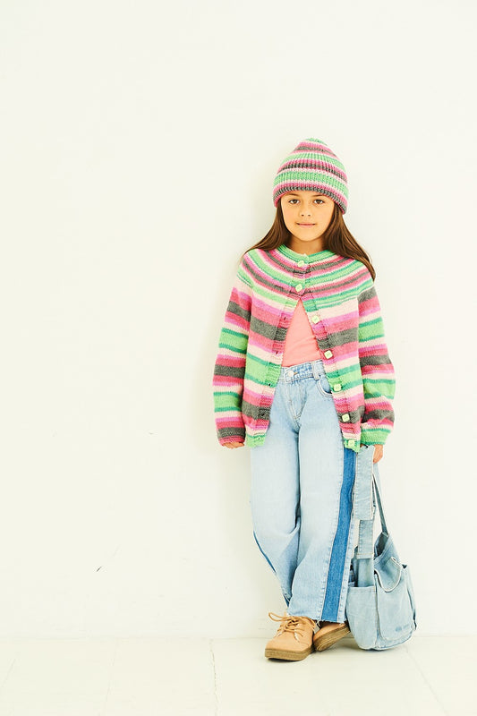 Knitting Pattern 10190 - Cardigans in Wondersoft Merry Go Round DK