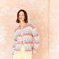 Knitting Pattern 10210 - Waistcoat & Cardigan in Colour Burst & Cotton Twist DK