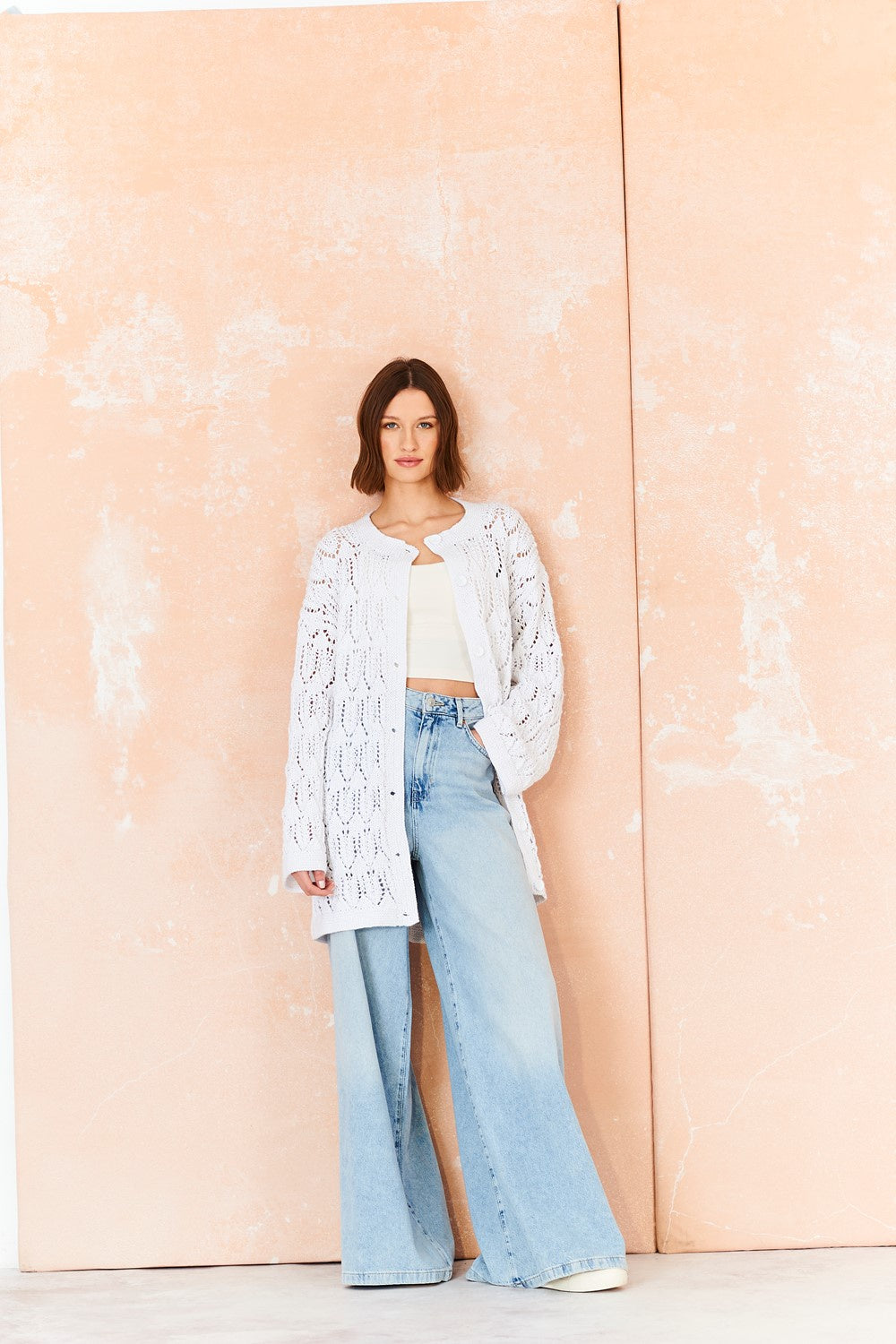 Knitting Pattern 10211 - Cardigan & Coat in Colour Burst & Cotton Twist DK
